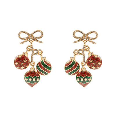 Christmas Ornament Dangle Earrings