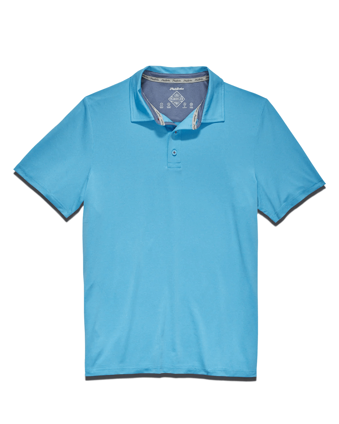 blue tailored athletic fit polo