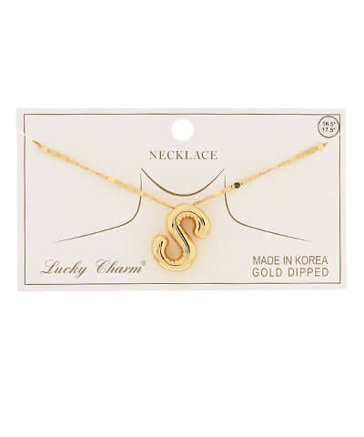 Balloon Initial Pendant Necklace