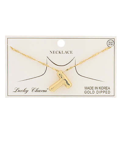 Balloon Initial Pendant Necklace