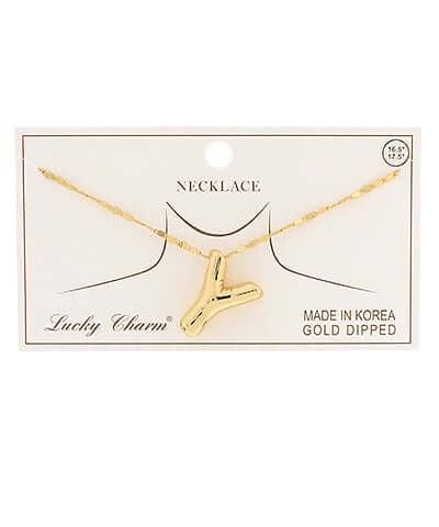 Balloon Initial Pendant Necklace