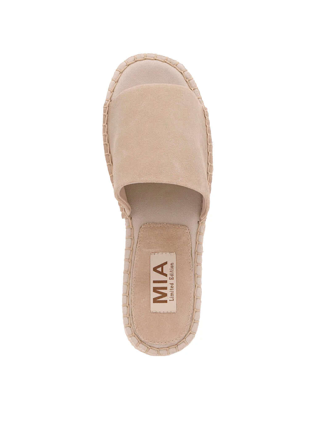 Beige suede sandal