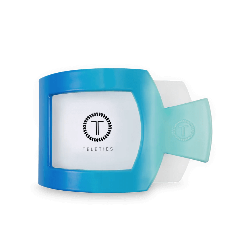 Blue ombré square flat clip large