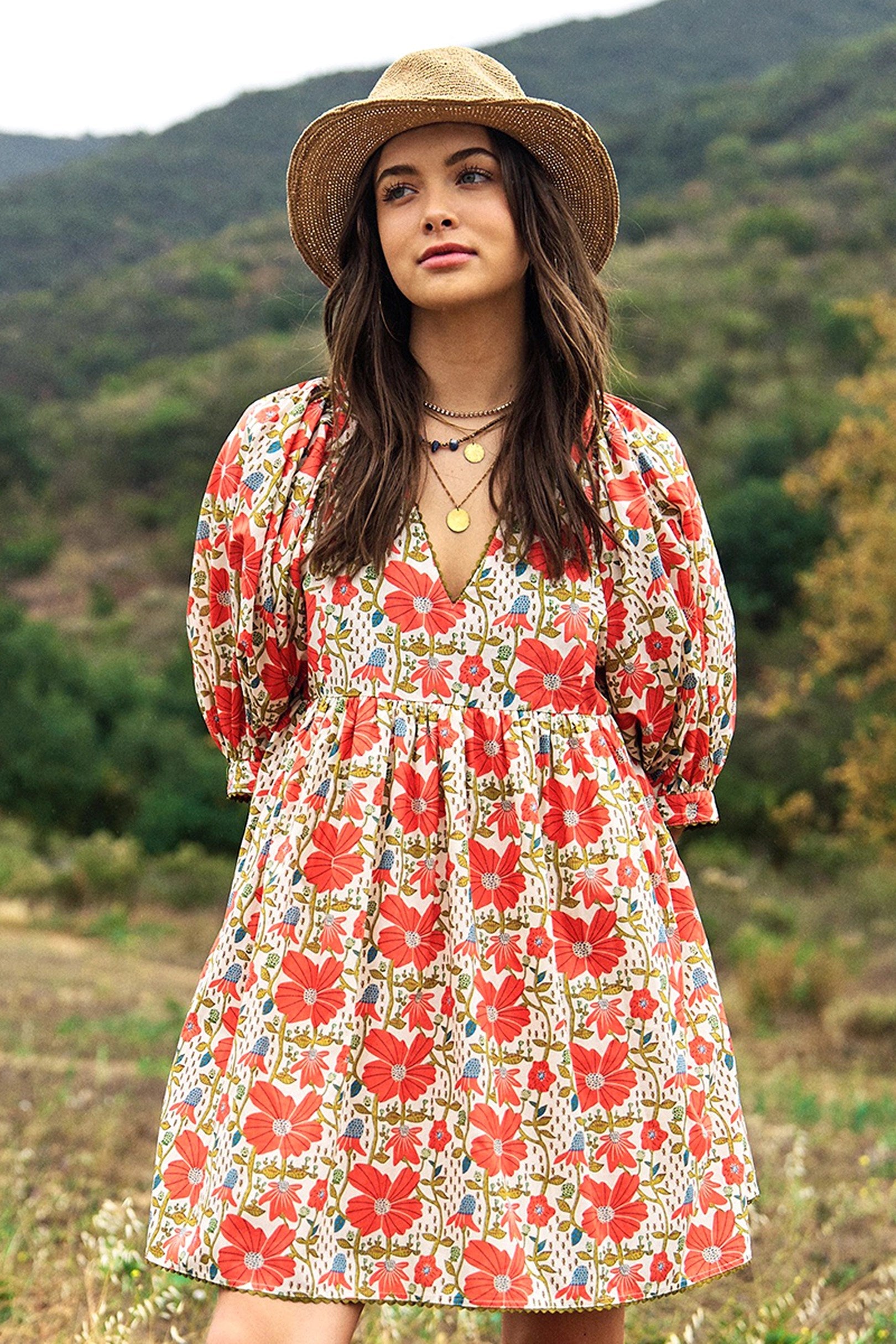 Floral cotton dress