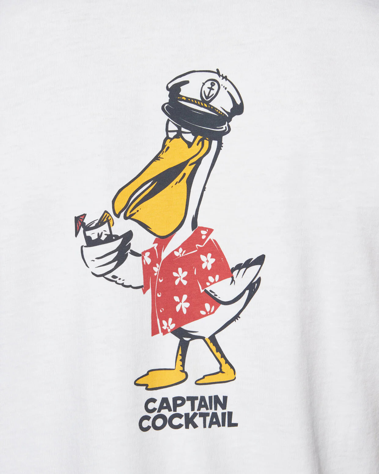 Captain Cocktail Short Sleeve Tee White