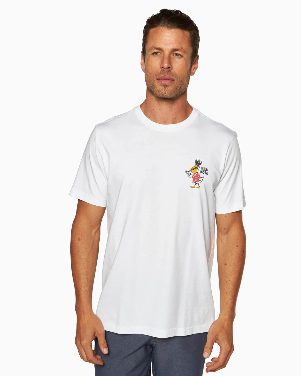 Captain Cocktail Short Sleeve Tee White Peruvian Cotton