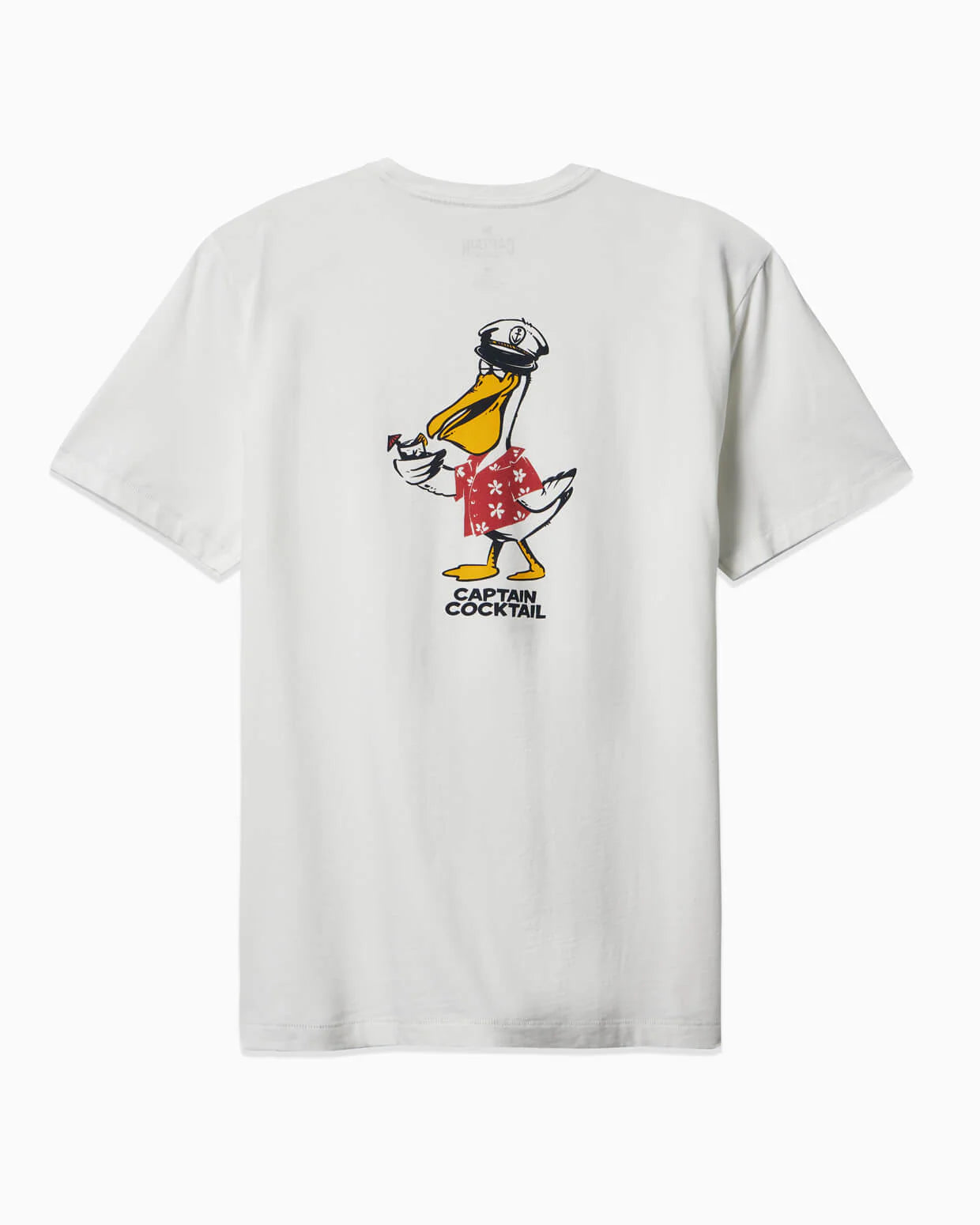 Captain Cocktail Short Sleeve Tee White Peruvian Cotton