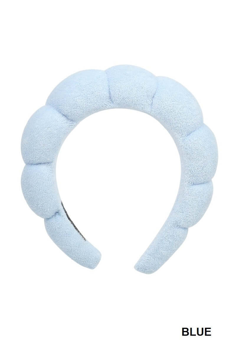 Blue Spa Terry Towel Hair Headband