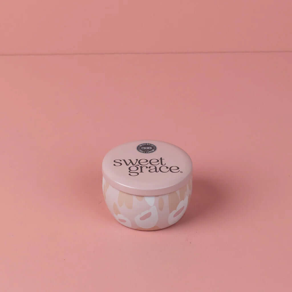 Sweet Grace small pink tin candle