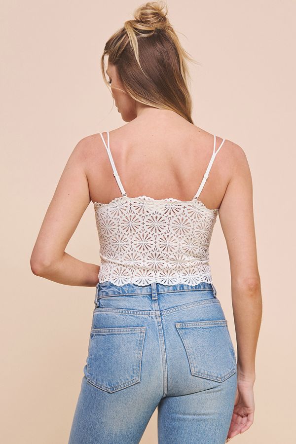 white lace crop bralette
