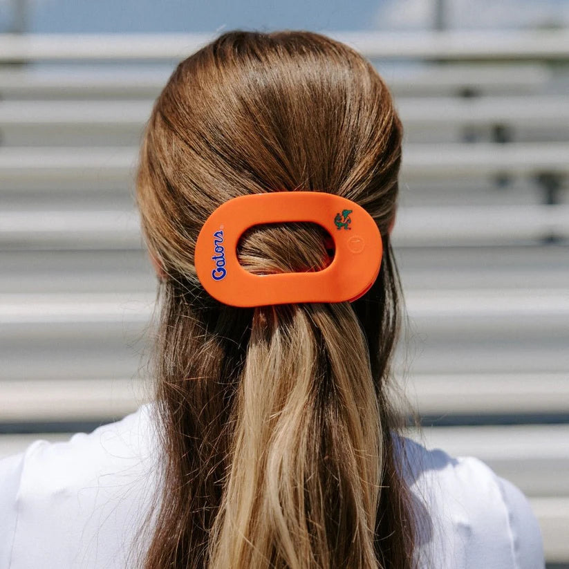 Go Gators! Large Flat Round Hair Clip