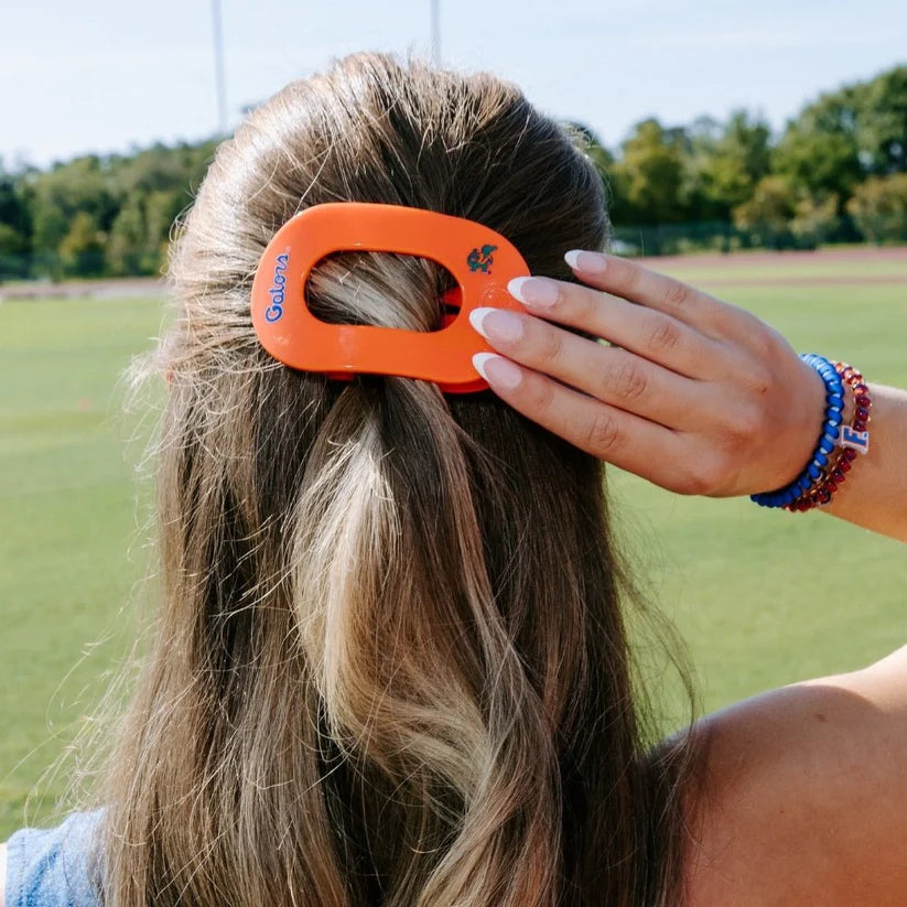 Go Gators! Medium Flat Round Hair Clip