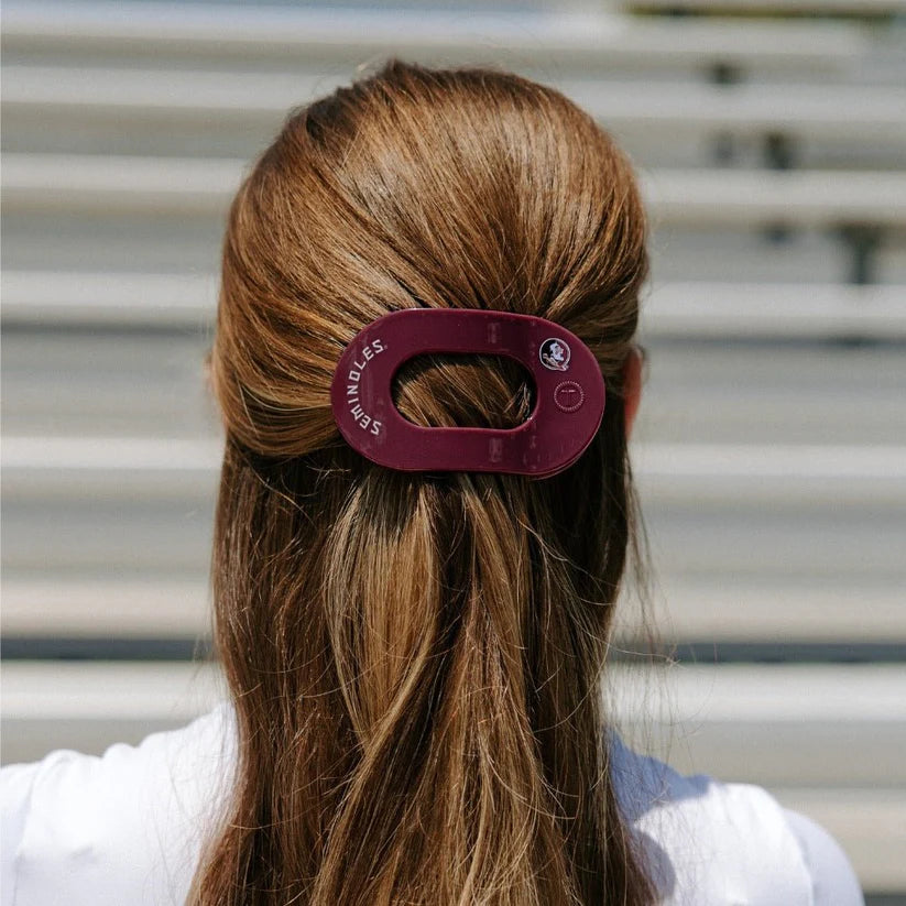Go Noles! Medium Flat Round Hair Clip