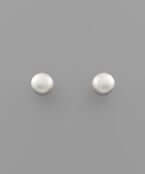 Simple Stud Earrings Silver