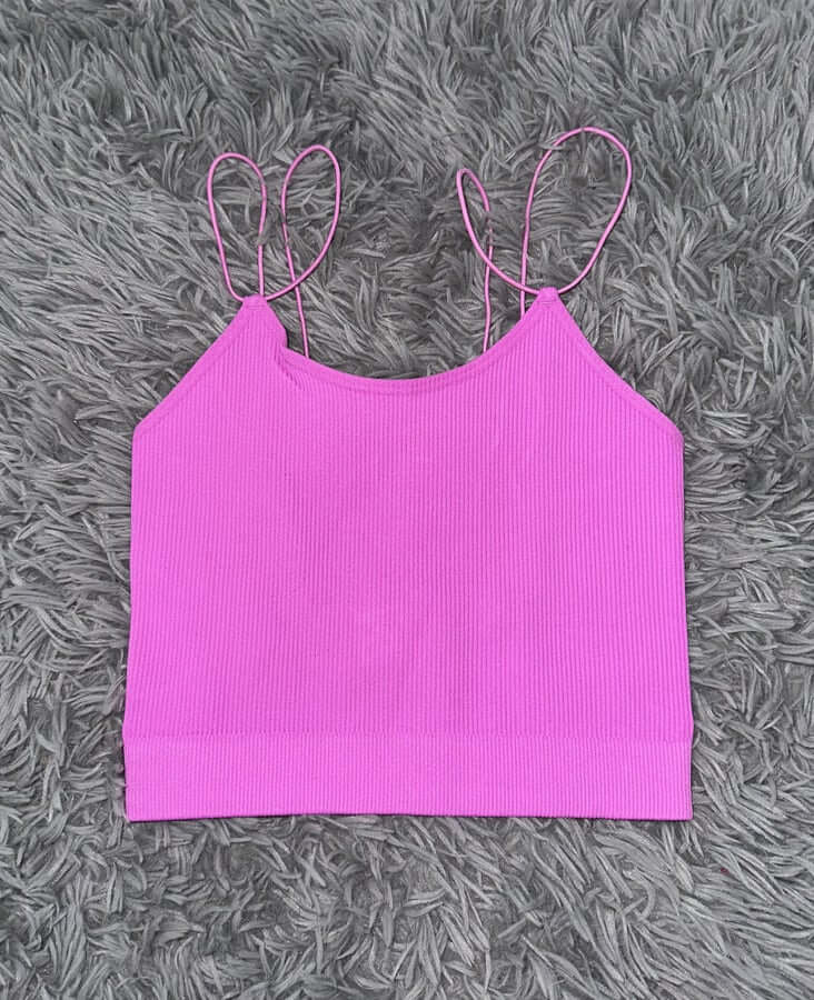 Jada Ribbed Brami Bright Pink