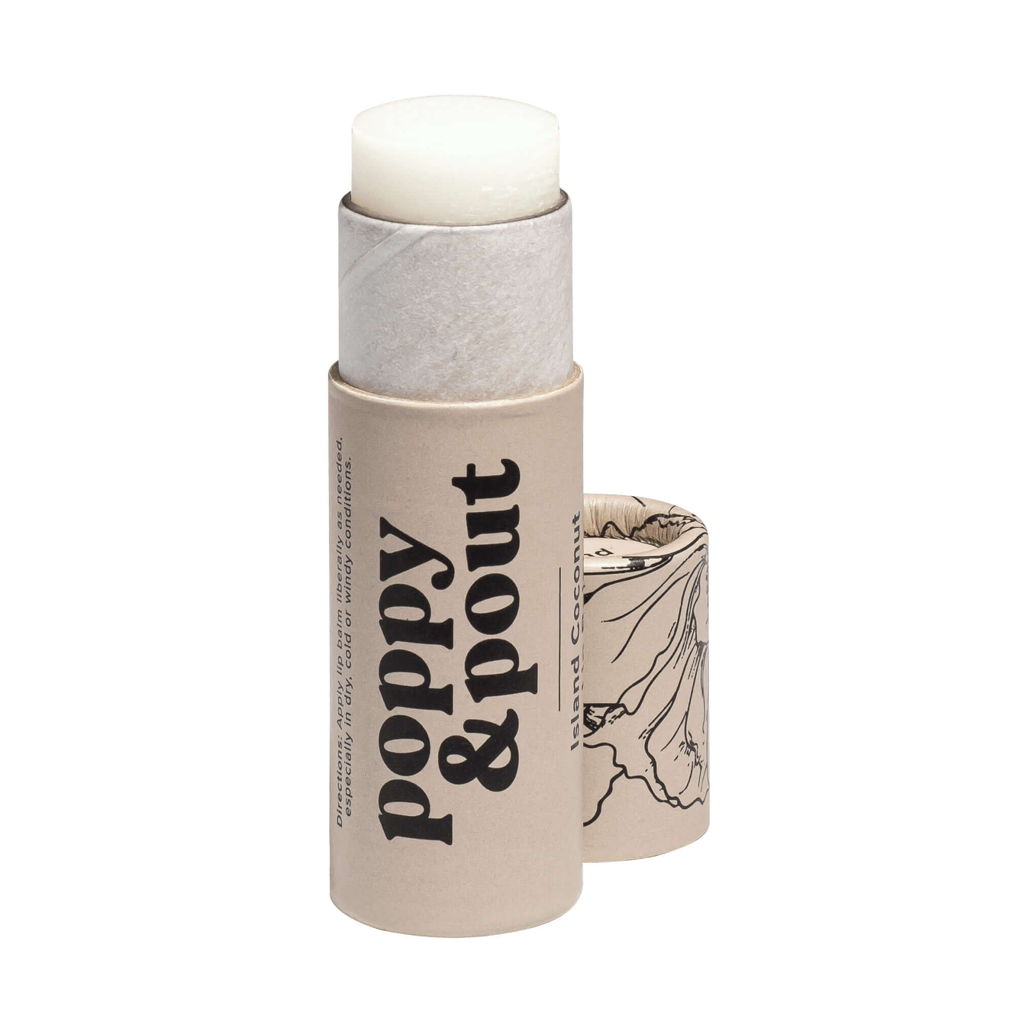 Poppy & Pout Lip Balm Coconut