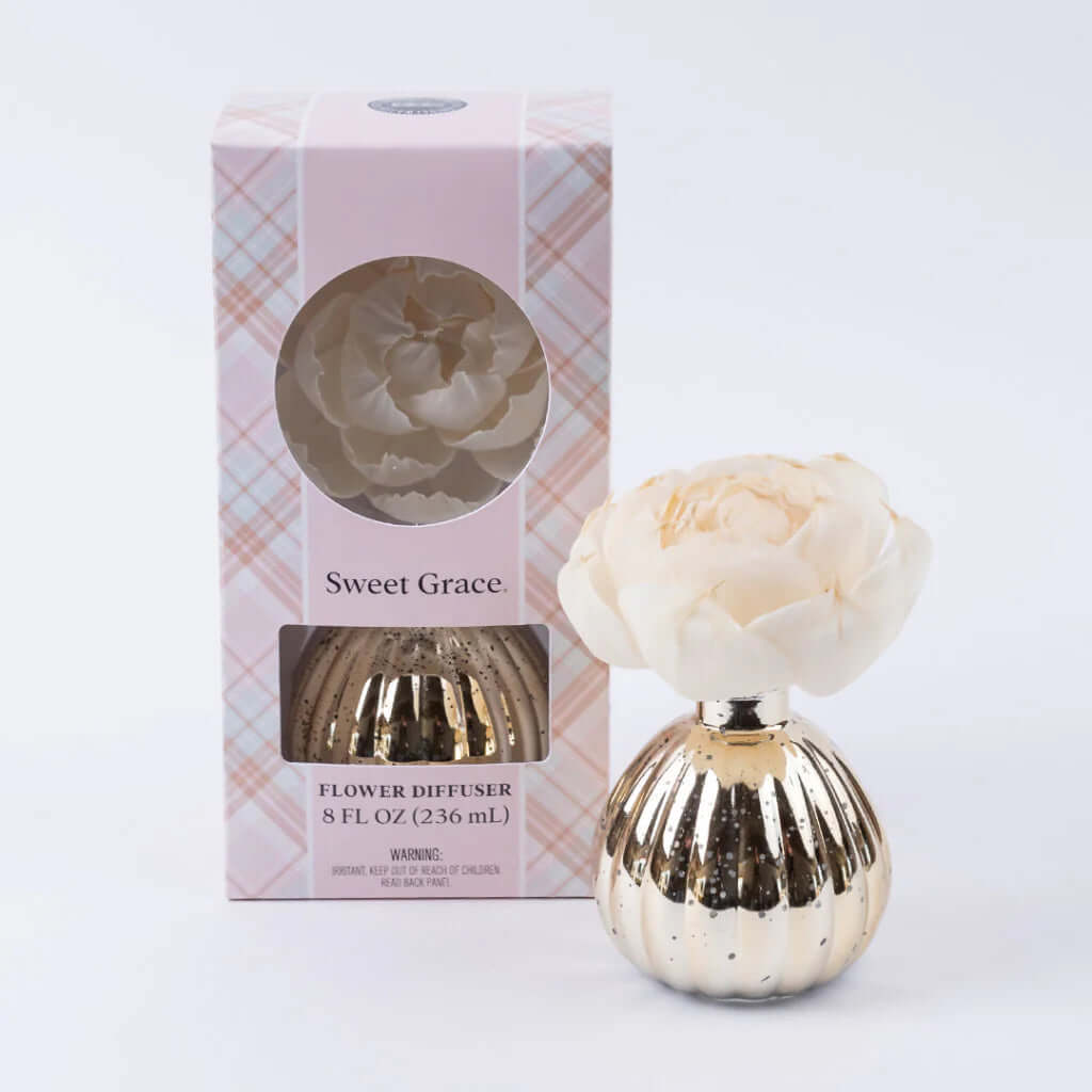 Sweet Grace gold flower diffuser