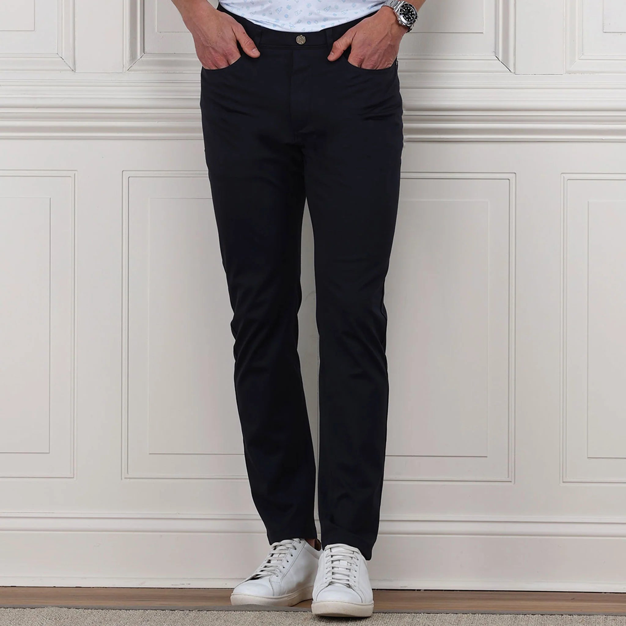 Collars & Co. CEO Tech Pull On- Navy