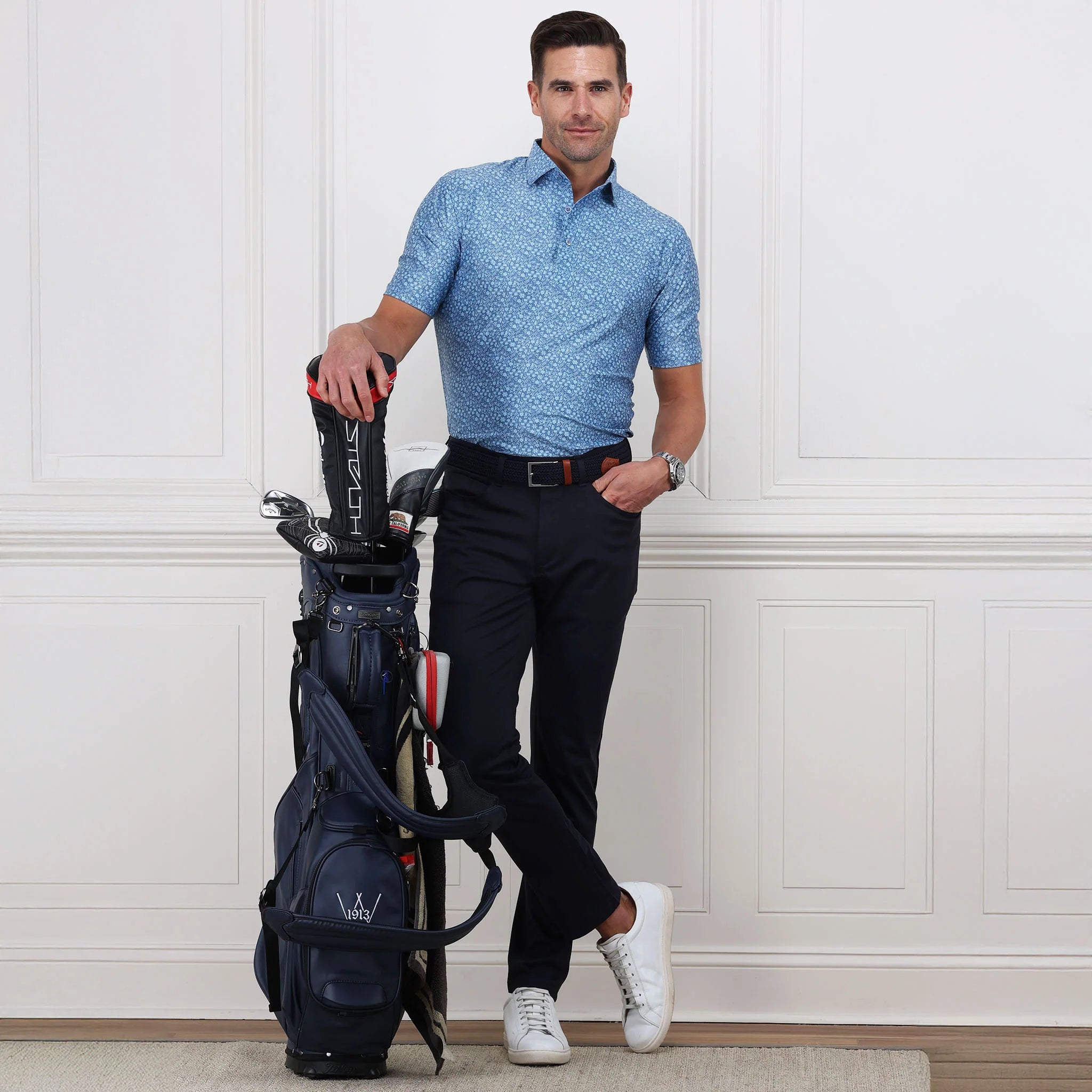 Collars & Co. CEO Tech Pull On- Navy