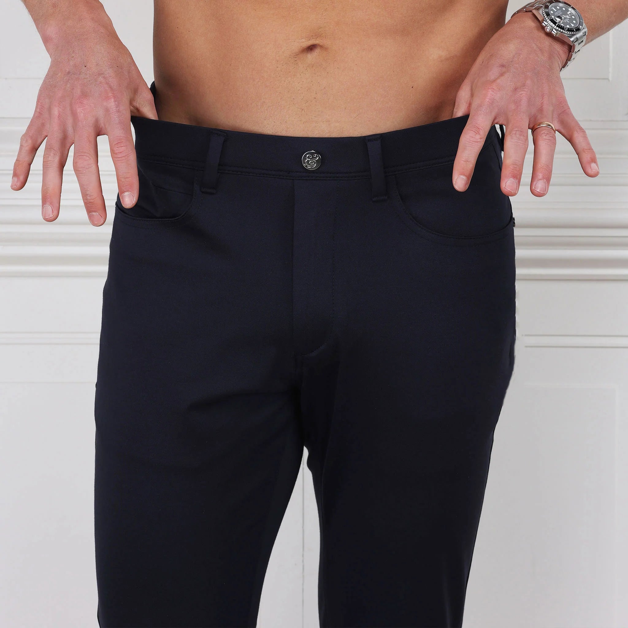Collars & Co. CEO Tech Pull On- Navy