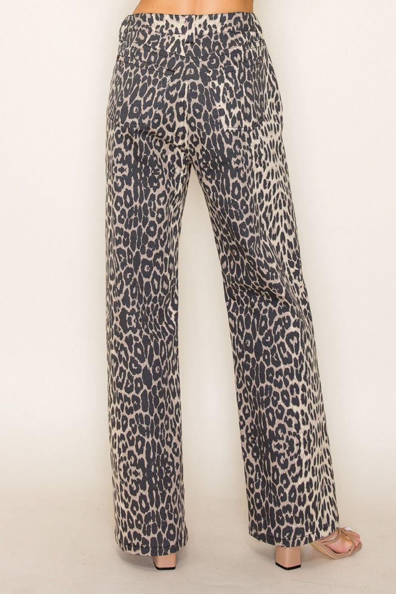 Leopard print trouser pant