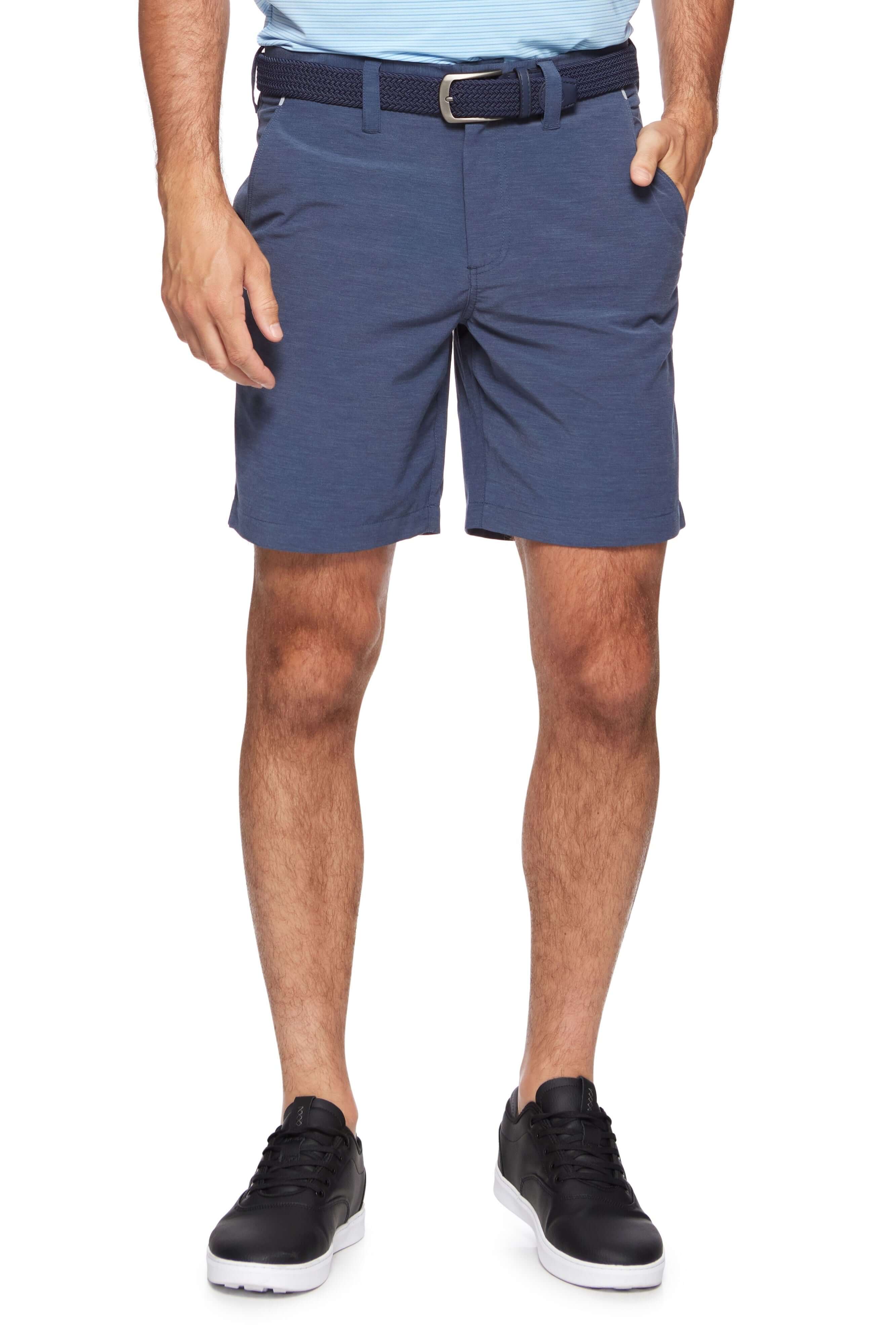 Dark Blue Regular rise; straight leg opening short with UPF protection