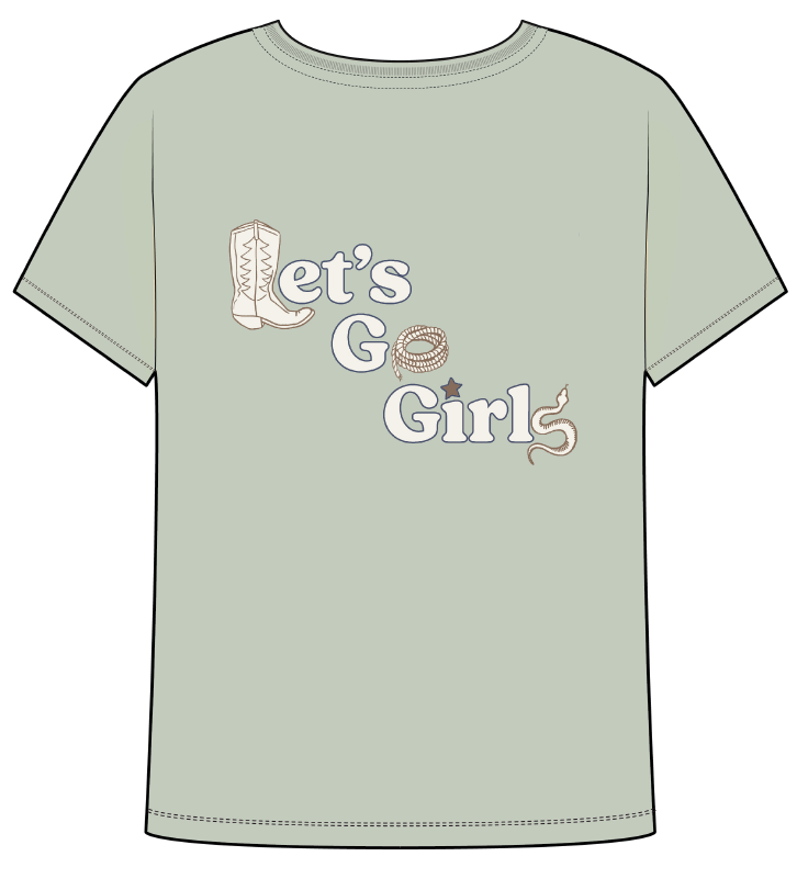 Let’s go girls graphic tee