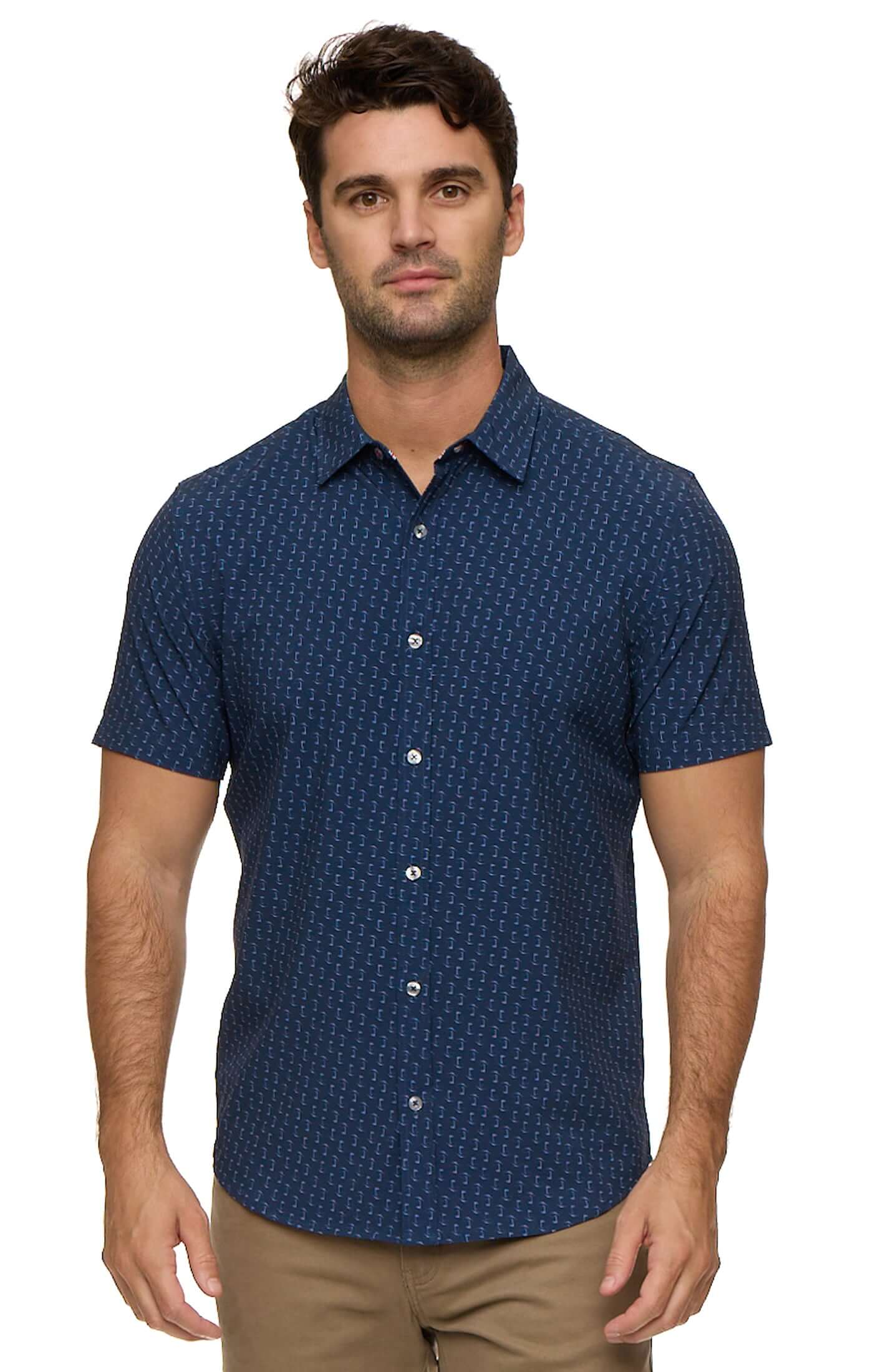 HOWES SS FLAG PRINT OUTDOOR PERFORMANCE SHIRT