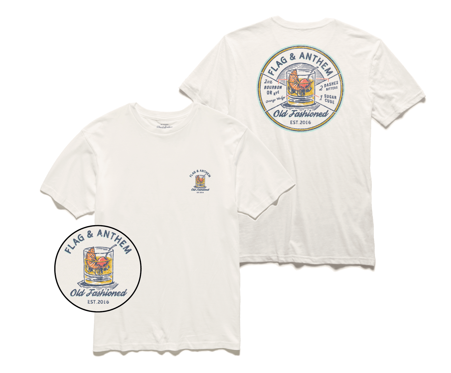 Old Fashion Slub Short Sleeve T-Shirt