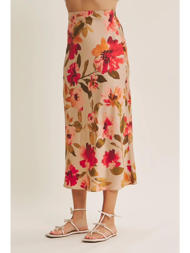 Fall Floral Skirt