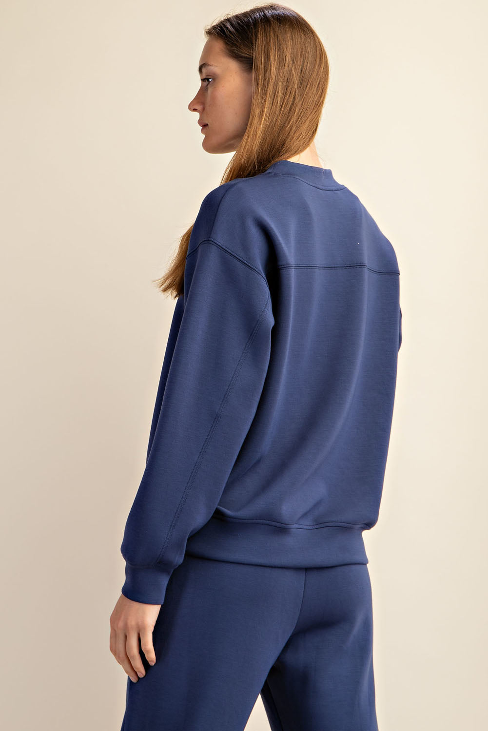MODAL SCUBA MOCK NECK PULLOVER