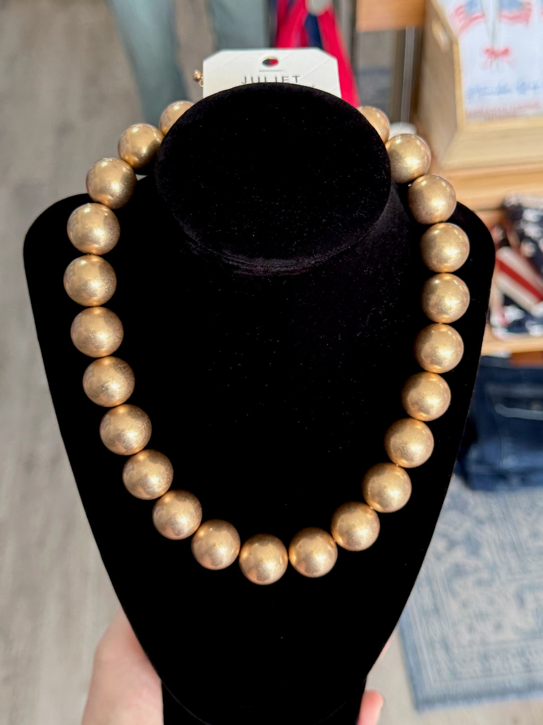 Matte Chunky Beaded Necklace