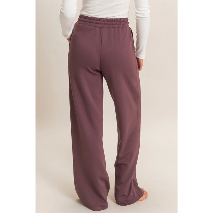 Elastic Waist Straight Leg Pant