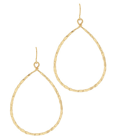 Textured Teardrop Earrings