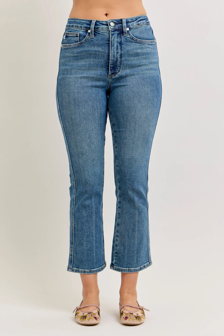Judy Blue "Aurora" High Rise Tummy Control Kick Flare