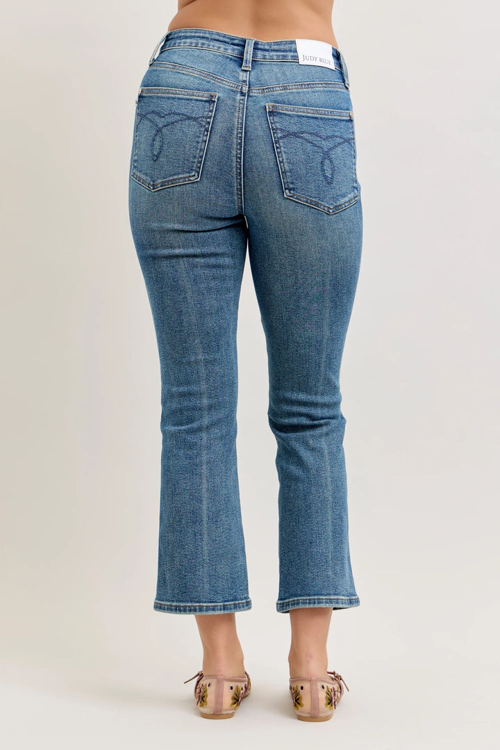 Judy Blue "Aurora" High Rise Tummy Control Kick Flare