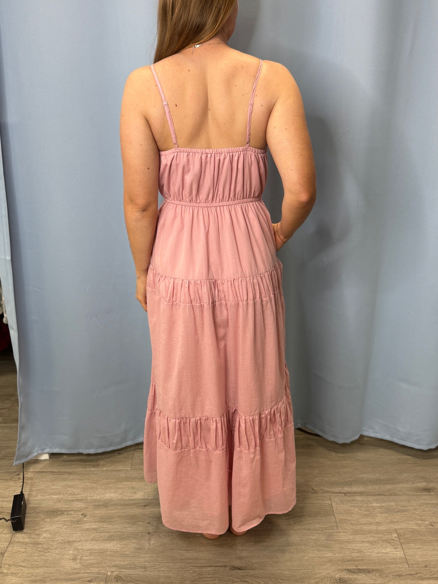 Breath Of Fresh Air Cotton Voile Flowy Maxi Dress