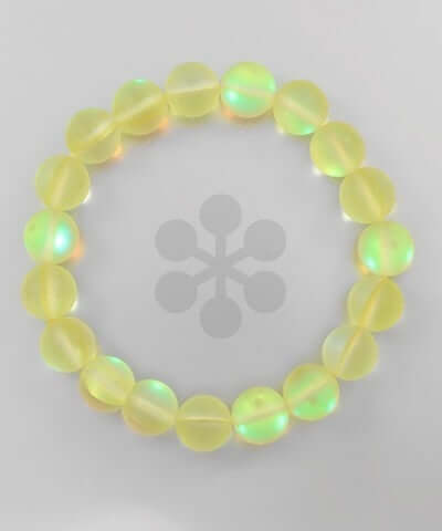 Mermaid Sea Glass Bracelet  Yellow