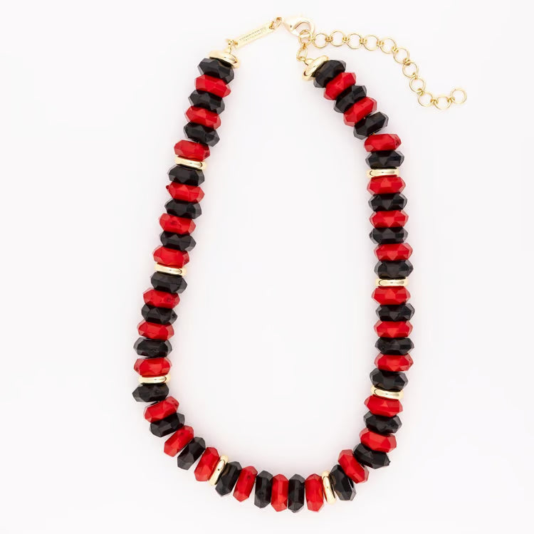Jovie Red &amp; Black Necklace