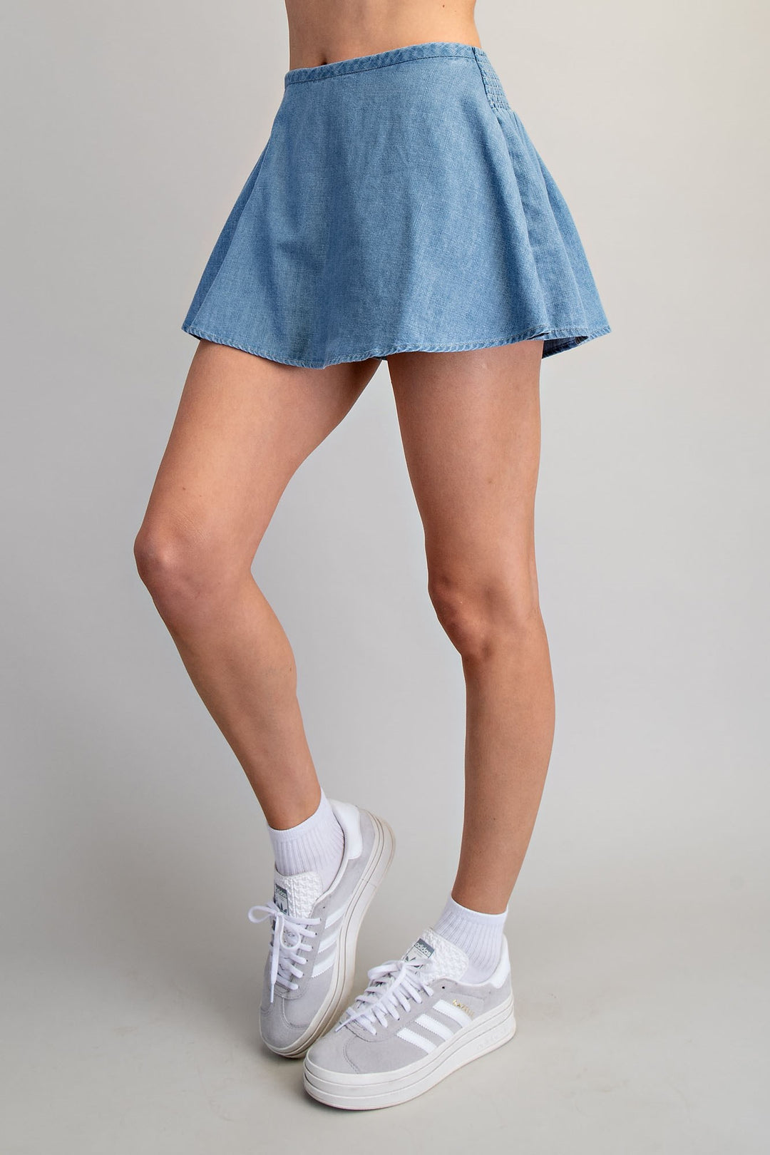 Mineral Washed Mini Skort