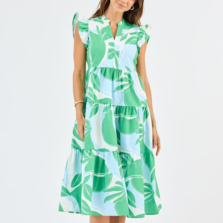 Mary Square Dress Kari In The Shade Light Blue
