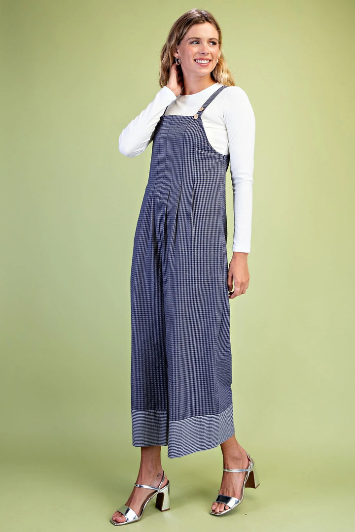 Wide Leg Jumpsuit -Navy