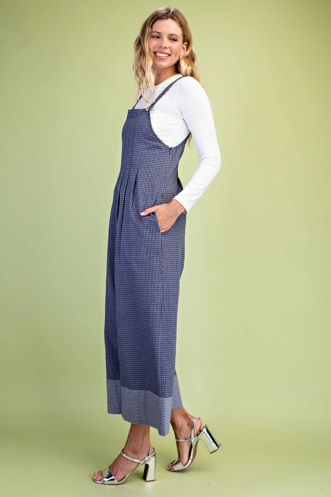 Wide Leg Jumpsuit -Navy