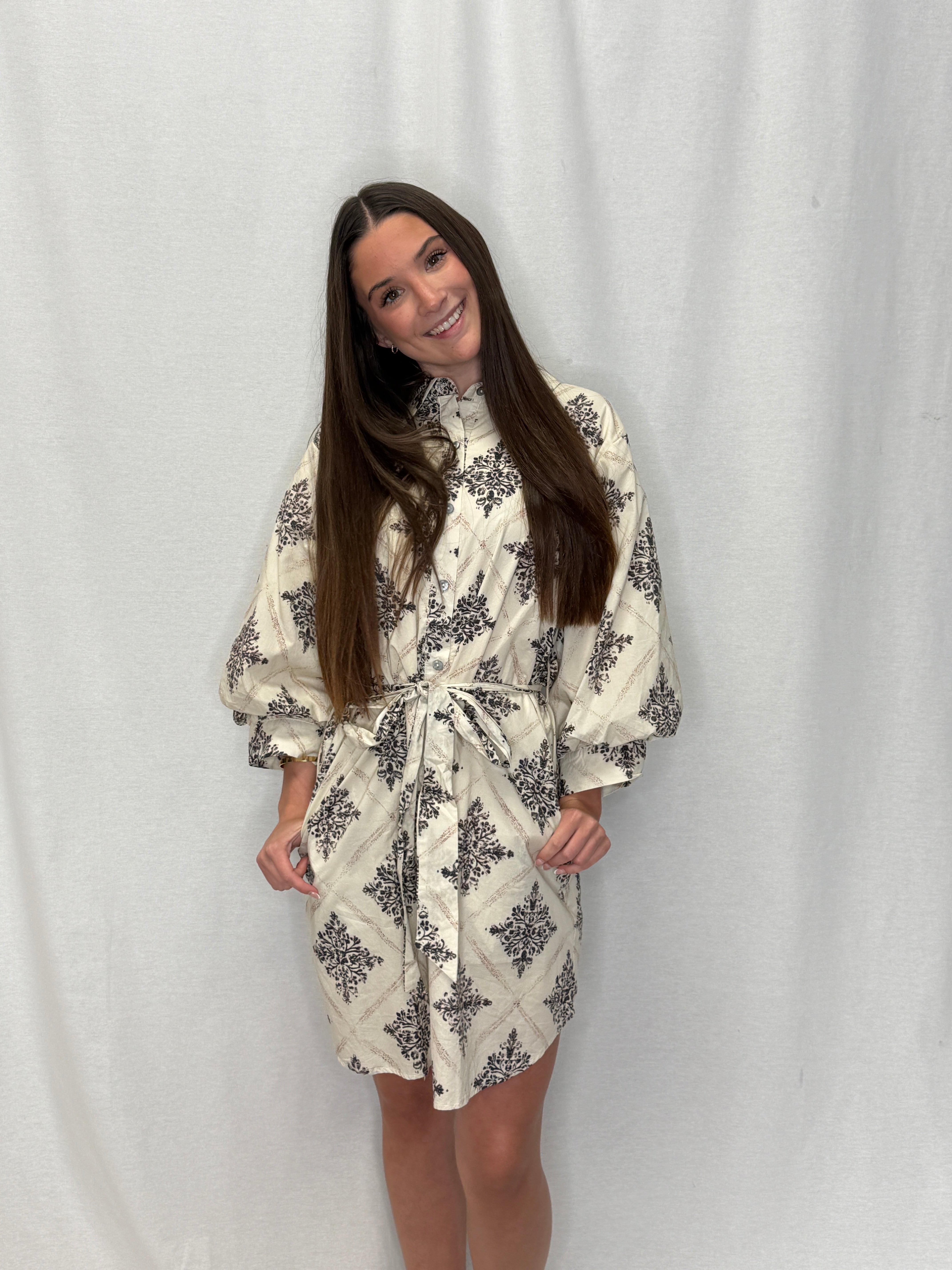 Entro Diamond Abstract Dress