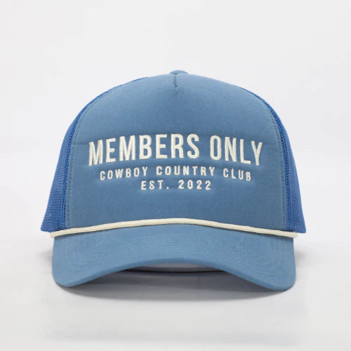 Members Only Trucker Hat Blue