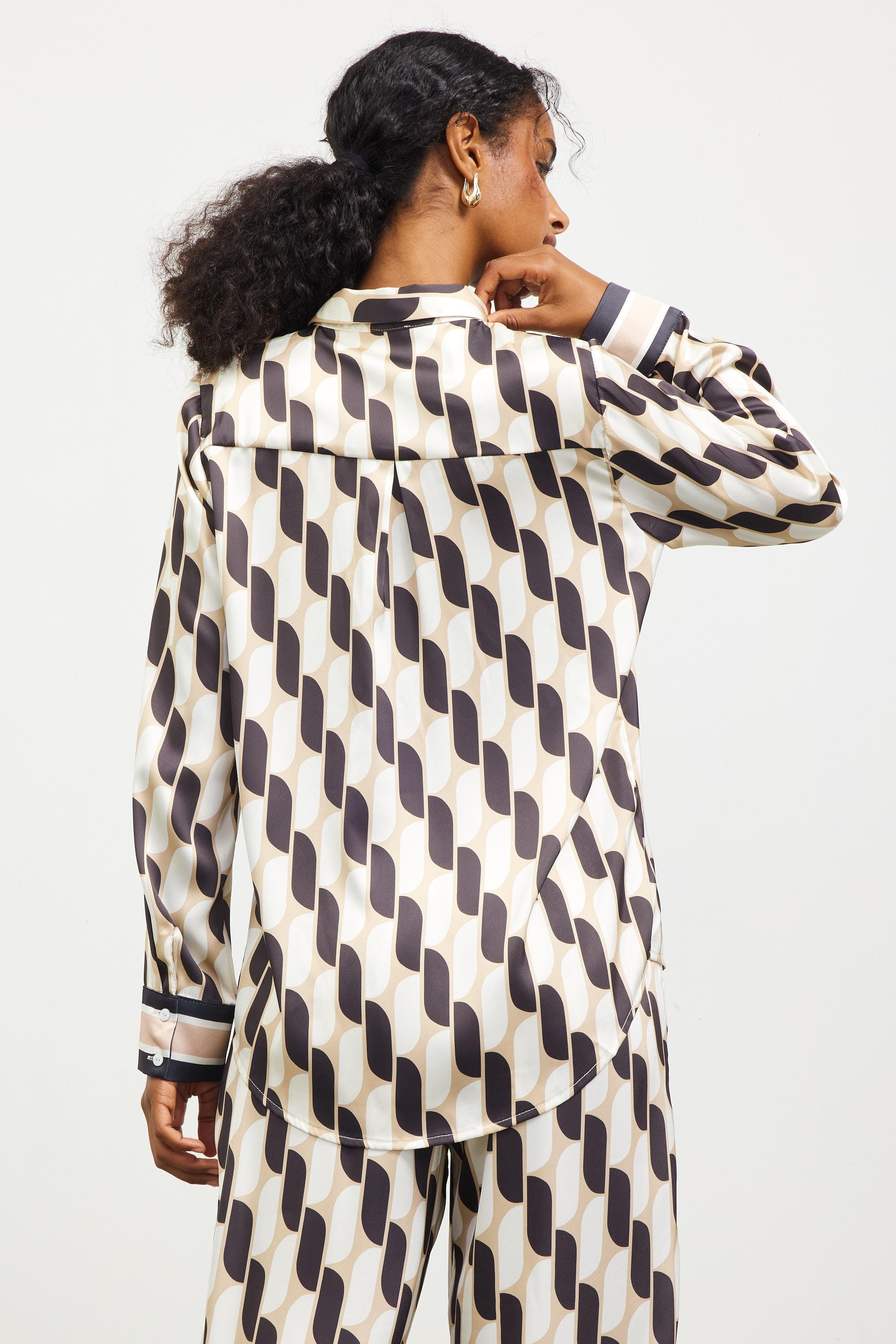 Printed Button Down Shirt
