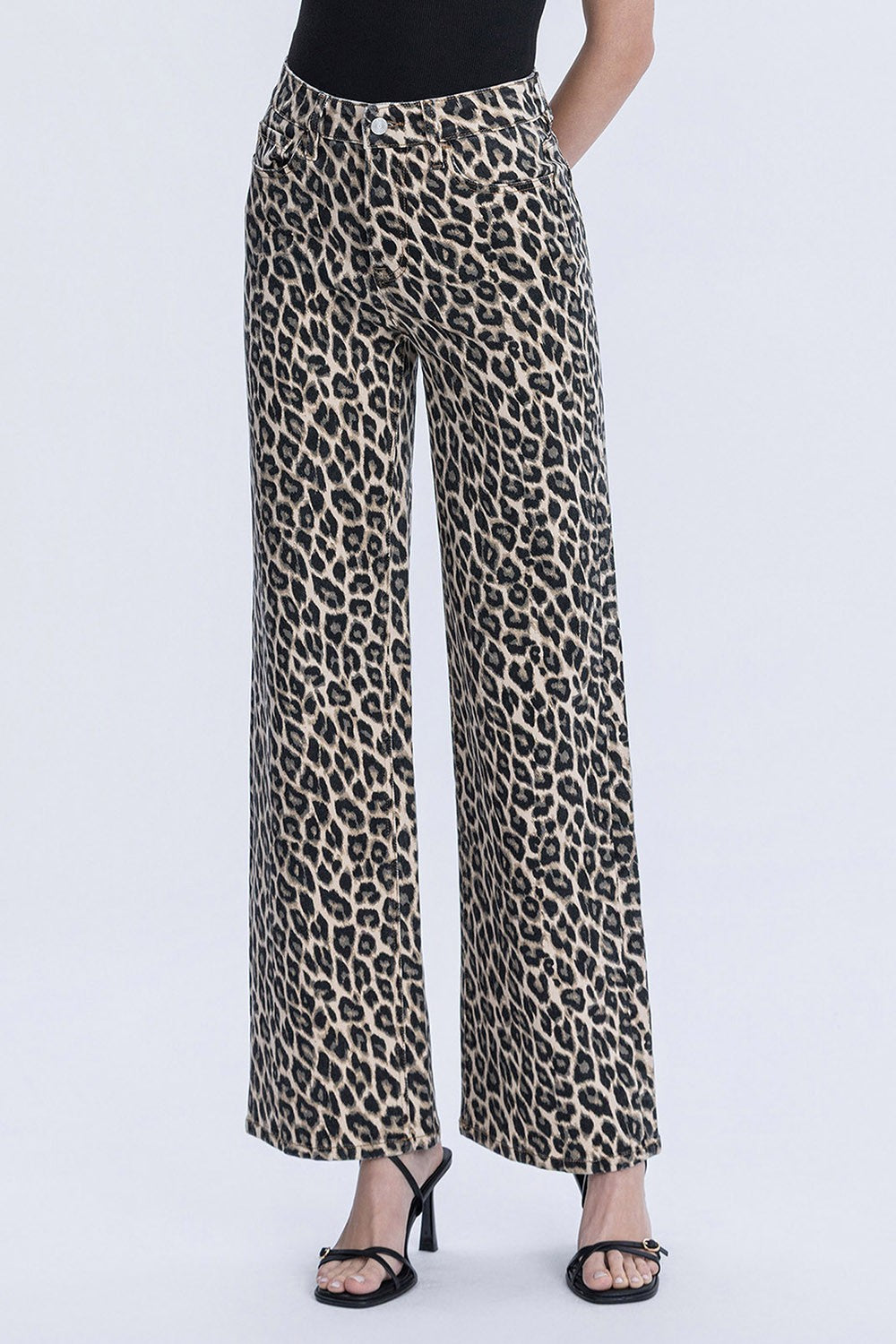 Lovervet Leopard Wide Leg Jean