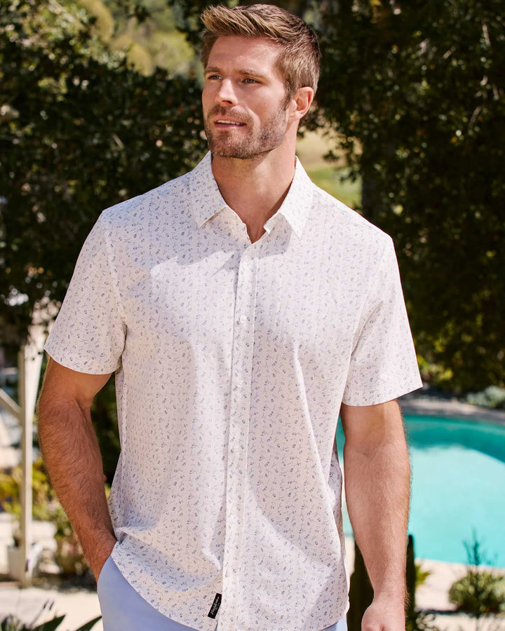Floral Textured Performance Shirt