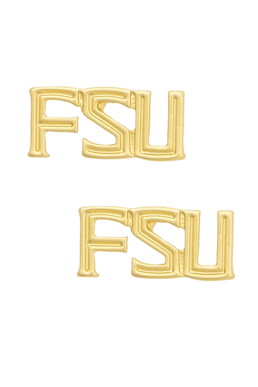 Florida State Seminoles 24K Stamped Logo Stud Earrings