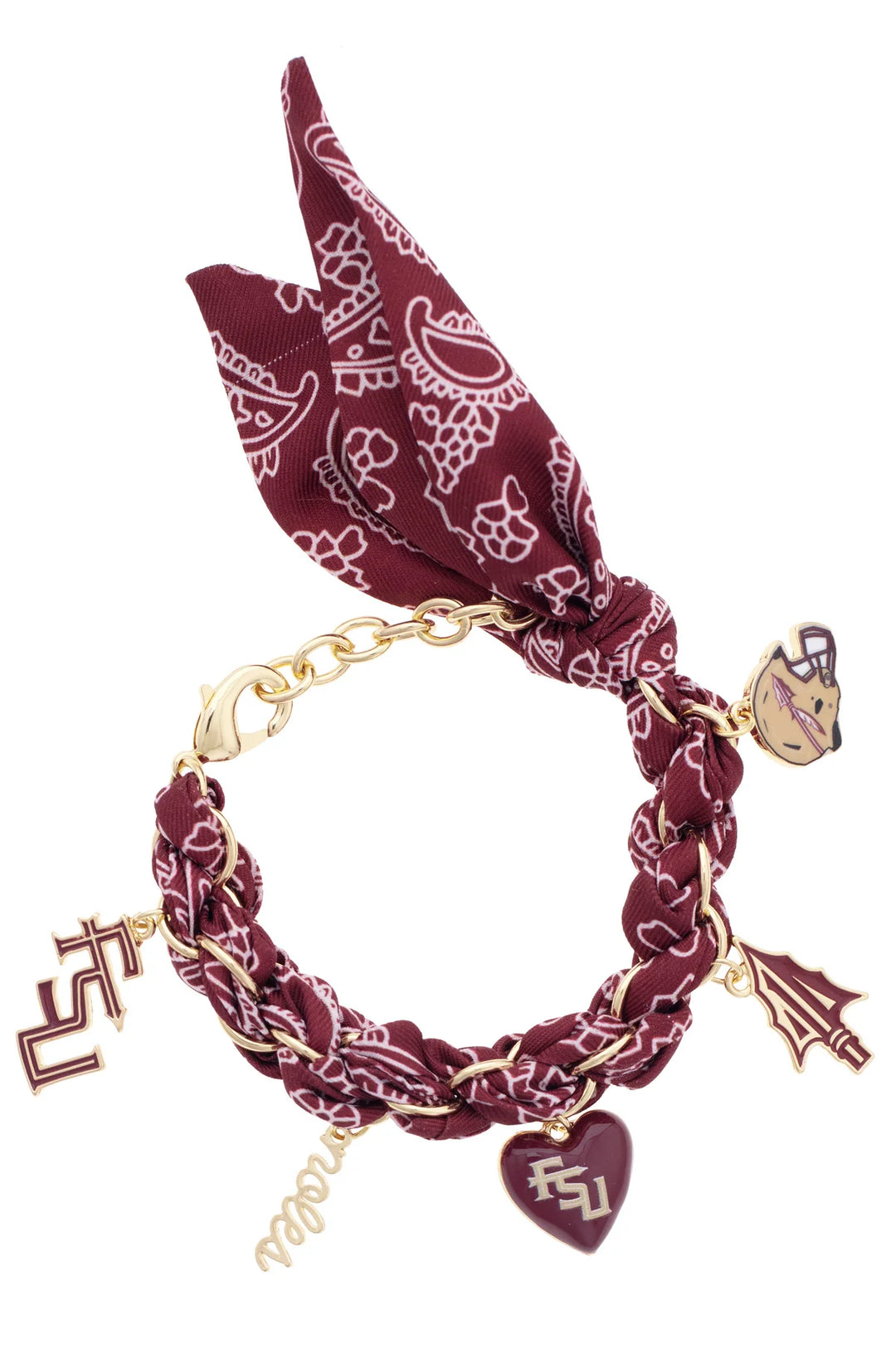 Florida State Seminoles Bandana Charm Bracelet